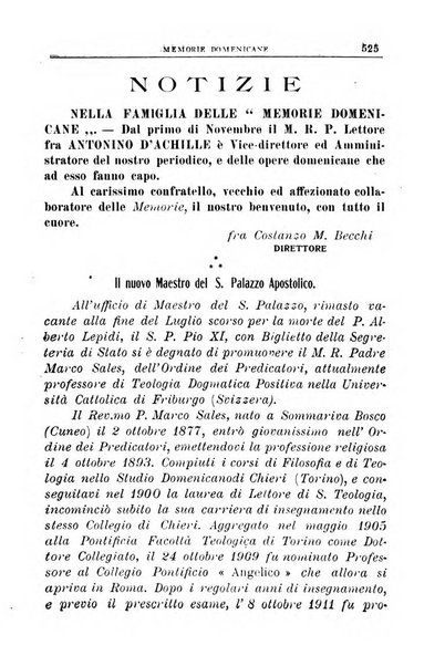 Memorie domenicane rivista di religione, storia, arte