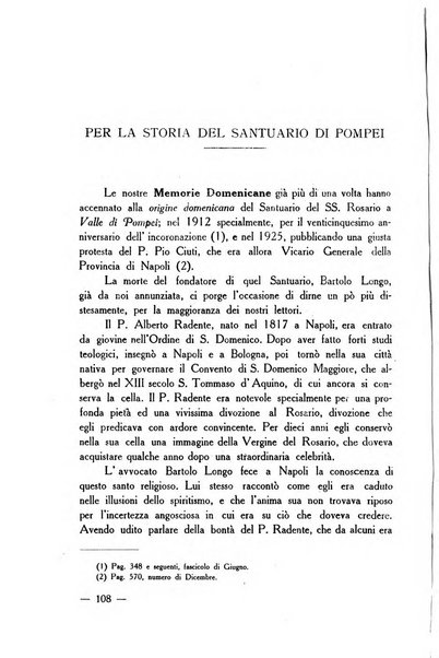 Memorie domenicane rivista di religione, storia, arte