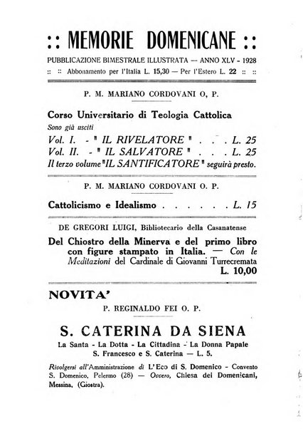 Memorie domenicane rivista di religione, storia, arte