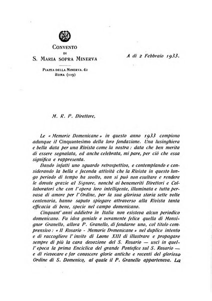 Memorie domenicane rivista di religione, storia, arte