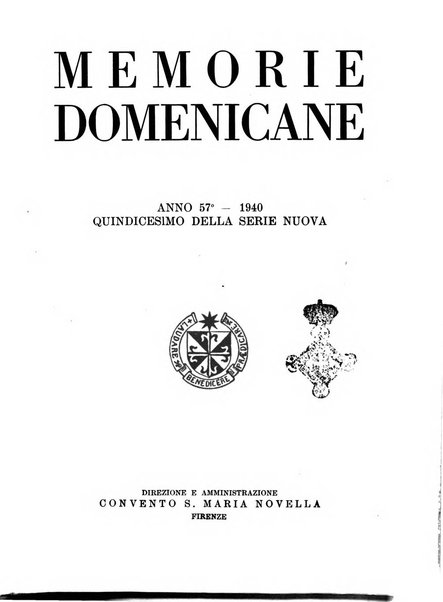 Memorie domenicane rivista di religione, storia, arte