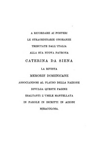 Memorie domenicane rivista di religione, storia, arte