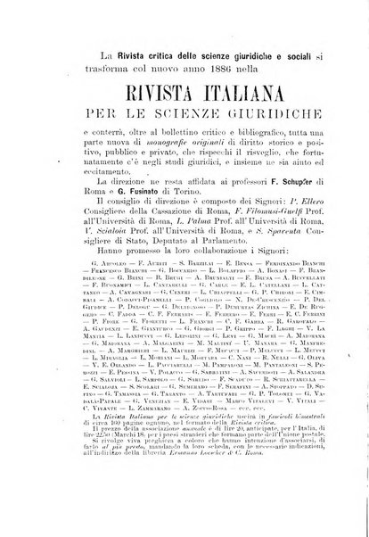 Rivista critica delle scienze giuridiche e sociali