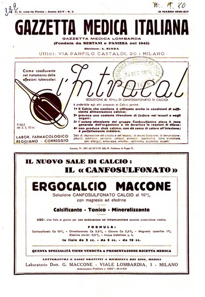 Gazzetta medica italiana