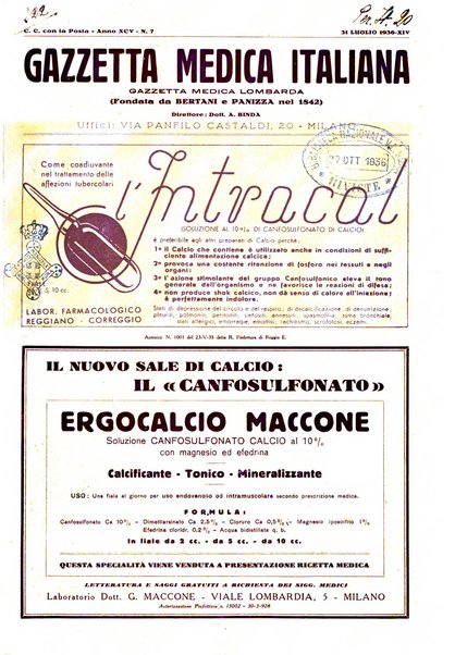 Gazzetta medica italiana