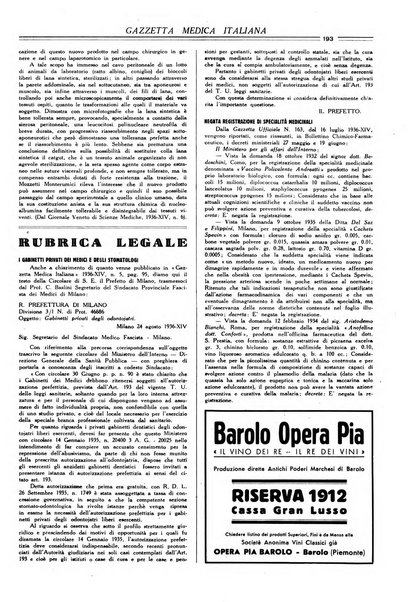 Gazzetta medica italiana