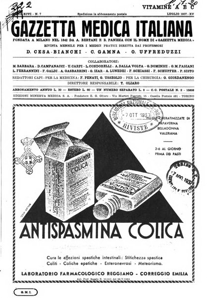 Gazzetta medica italiana