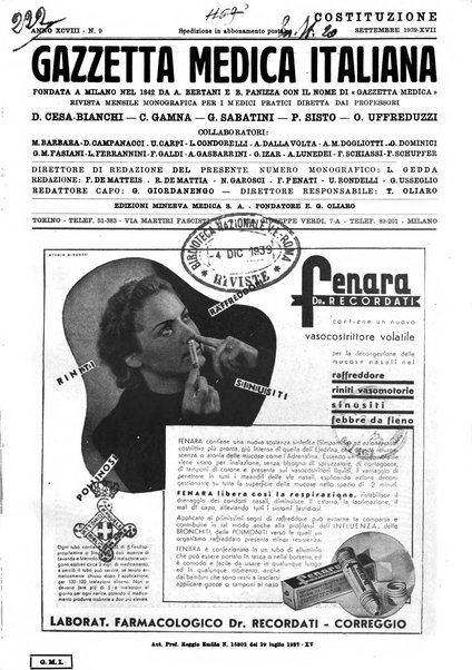 Gazzetta medica italiana