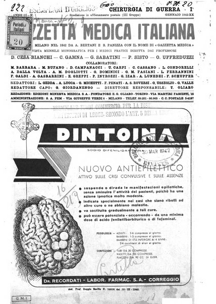 Gazzetta medica italiana