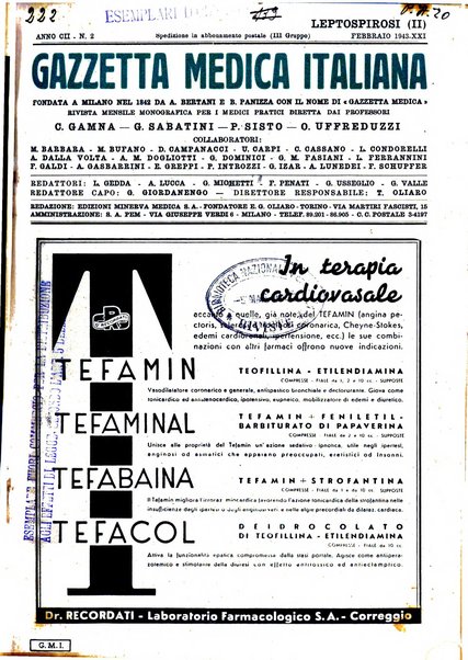 Gazzetta medica italiana