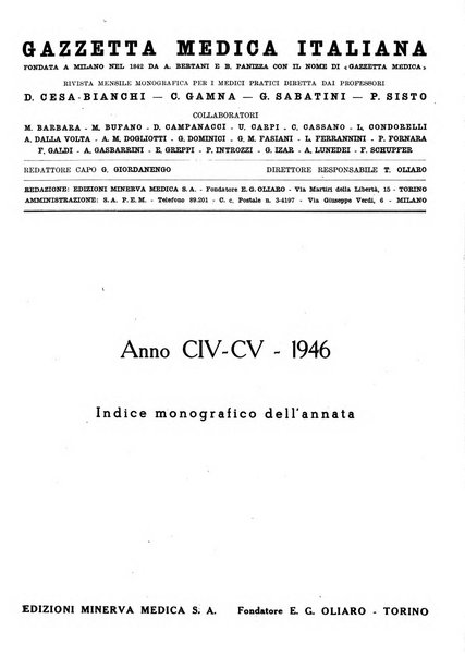 Gazzetta medica italiana