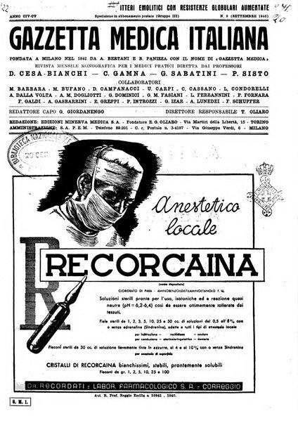 Gazzetta medica italiana