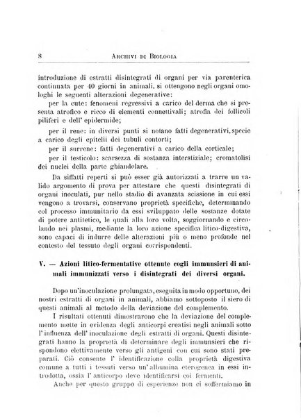 Archivi di biologia applicata alla patologia, alla clinica e all'igiene periodico bimestrale