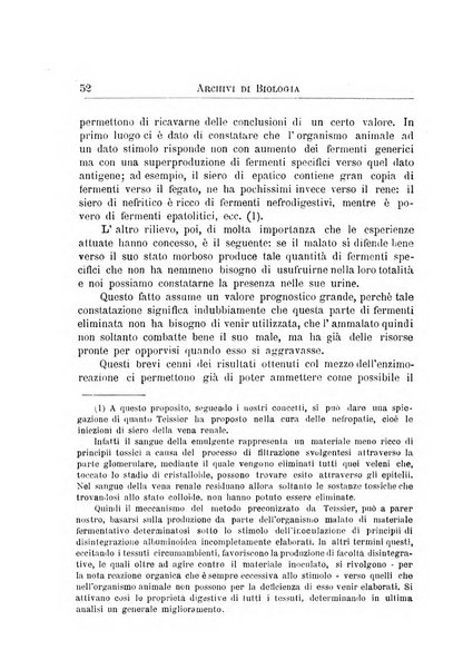 Archivi di biologia applicata alla patologia, alla clinica e all'igiene periodico bimestrale