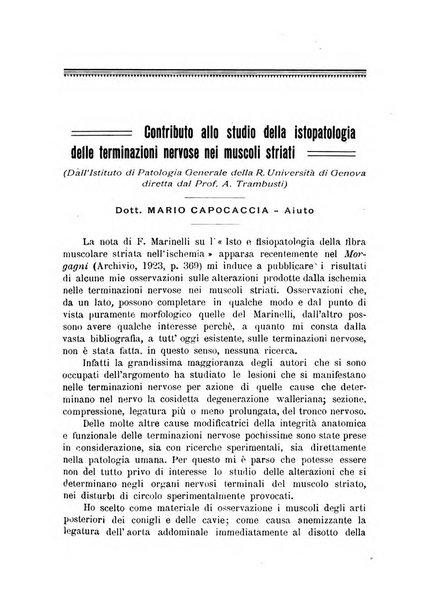 Archivi di biologia applicata alla patologia, alla clinica e all'igiene periodico bimestrale