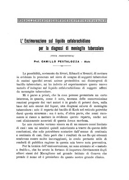 Archivi di biologia applicata alla patologia, alla clinica e all'igiene periodico bimestrale