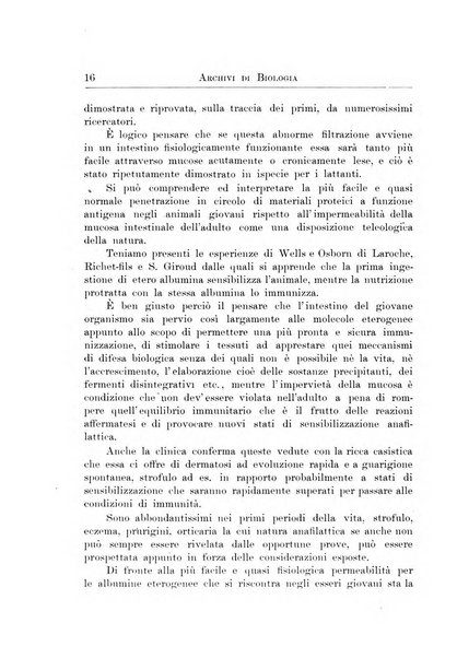 Archivi di biologia applicata alla patologia, alla clinica e all'igiene periodico bimestrale