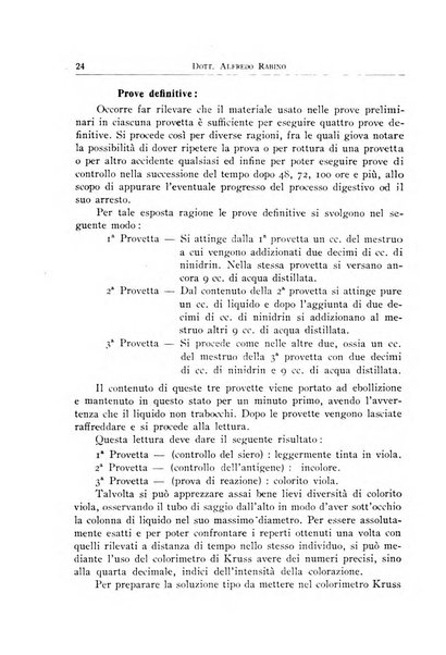 Archivi di biologia applicata alla patologia, alla clinica e all'igiene periodico bimestrale