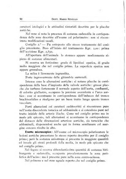 Archivi di biologia applicata alla patologia, alla clinica e all'igiene periodico bimestrale