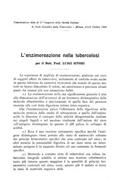 Archivi di biologia applicata alla patologia, alla clinica e all'igiene periodico bimestrale