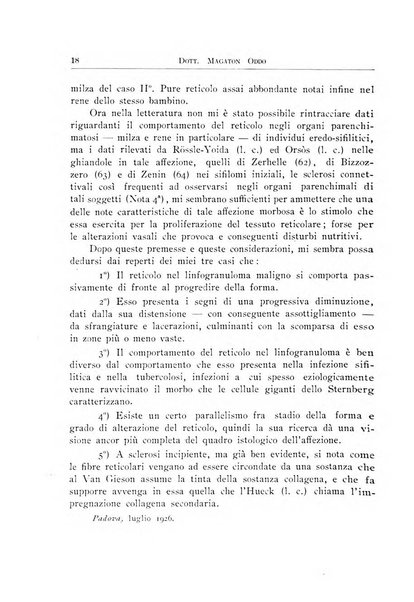 Archivi di biologia applicata alla patologia, alla clinica e all'igiene periodico bimestrale