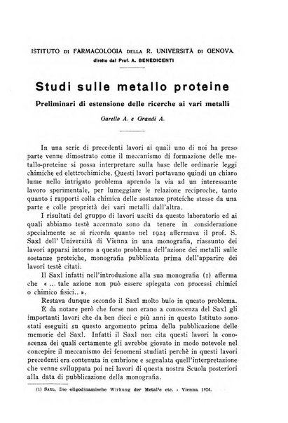 Archivi di biologia applicata alla patologia, alla clinica e all'igiene periodico bimestrale