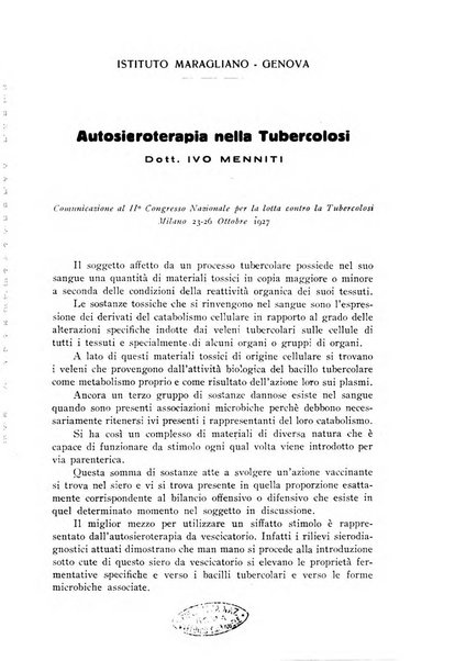 Archivi di biologia applicata alla patologia, alla clinica e all'igiene periodico bimestrale