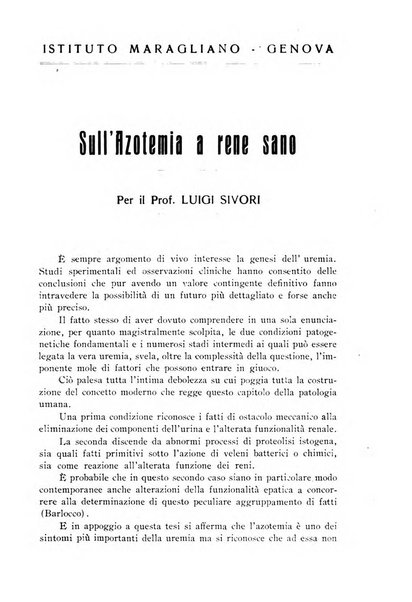 Archivi di biologia applicata alla patologia, alla clinica e all'igiene periodico bimestrale