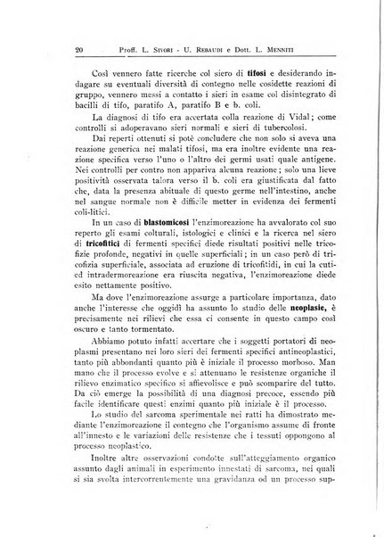 Archivi di biologia applicata alla patologia, alla clinica e all'igiene periodico bimestrale