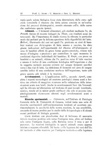 Archivi di biologia applicata alla patologia, alla clinica e all'igiene periodico bimestrale