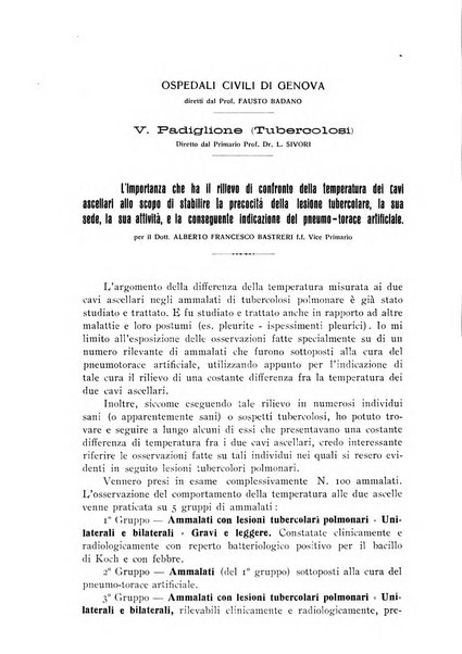 Archivi di biologia applicata alla patologia, alla clinica e all'igiene periodico bimestrale