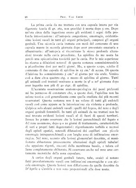 Archivi di biologia applicata alla patologia, alla clinica e all'igiene periodico bimestrale