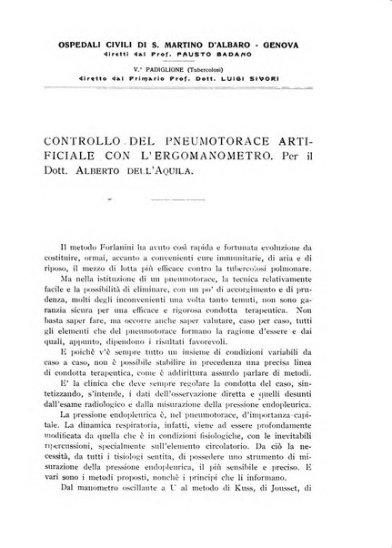 Archivi di biologia applicata alla patologia, alla clinica e all'igiene periodico bimestrale