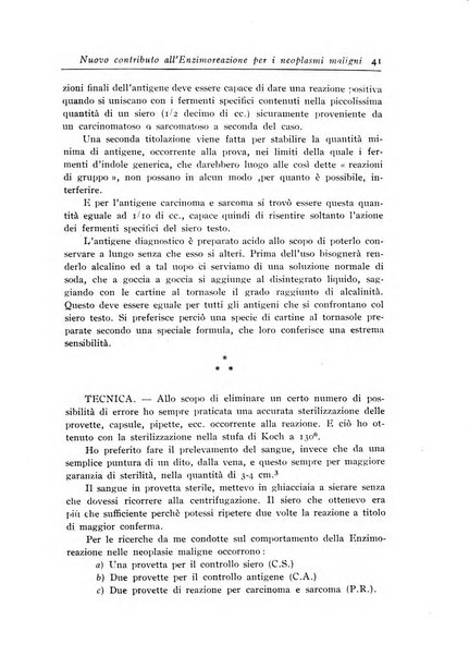 Archivi di biologia applicata alla patologia, alla clinica e all'igiene periodico bimestrale