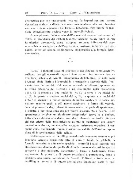 Archivi di biologia applicata alla patologia, alla clinica e all'igiene periodico bimestrale