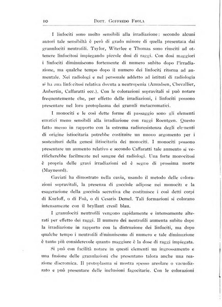 Archivi di biologia applicata alla patologia, alla clinica e all'igiene periodico bimestrale