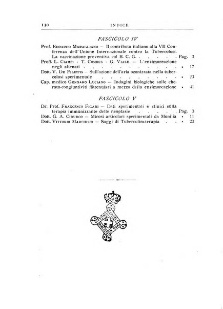 Archivi di biologia applicata alla patologia, alla clinica e all'igiene periodico bimestrale