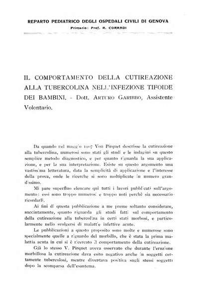 Annali dell'Istituto Maragliano archivi di biologia applicata alla patologia, alla clinica e all'igiene