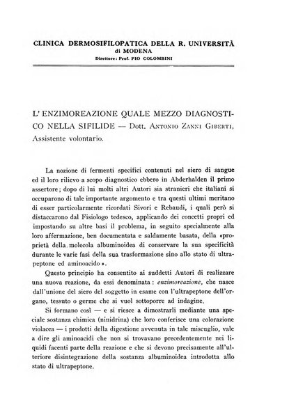 Annali dell'Istituto Maragliano archivi di biologia applicata alla patologia, alla clinica e all'igiene