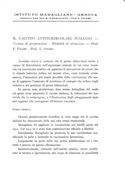 Annali dell'Istituto Maragliano archivi di biologia applicata alla patologia, alla clinica e all'igiene