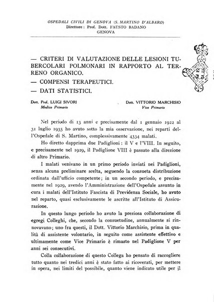 Annali dell'Istituto Maragliano archivi di biologia applicata alla patologia, alla clinica e all'igiene