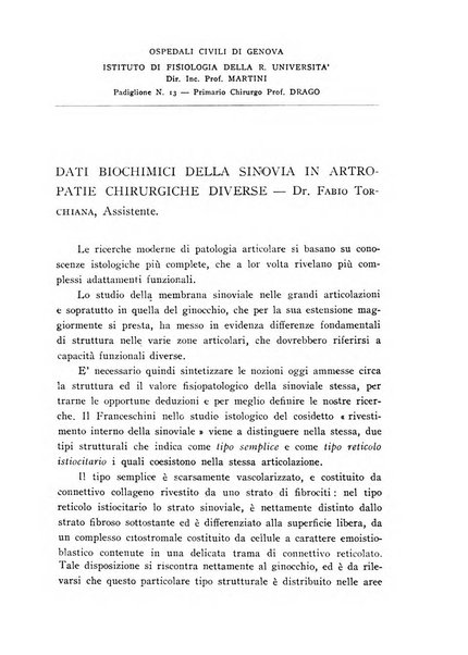 Annali dell'Istituto Maragliano archivi di biologia applicata alla patologia, alla clinica e all'igiene