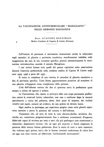 Annali dell'Istituto Maragliano archivi di biologia applicata alla patologia, alla clinica e all'igiene