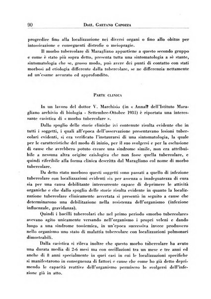 Annali dell'Istituto Maragliano archivi di biologia applicata alla patologia, alla clinica e all'igiene