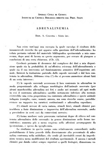 Annali dell'Istituto Maragliano archivi di biologia applicata alla patologia, alla clinica e all'igiene