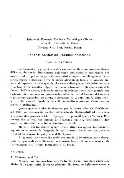 Annali dell'Istituto Maragliano archivi di biologia applicata alla patologia, alla clinica e all'igiene