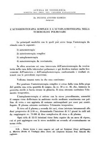 Annali dell'Istituto Maragliano archivi di biologia applicata alla patologia, alla clinica e all'igiene