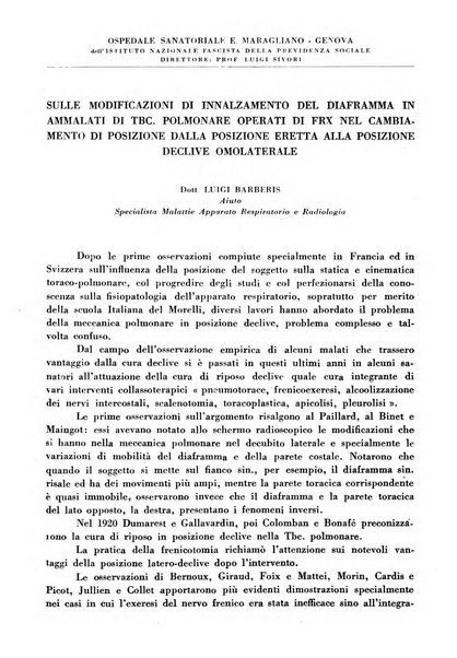 Annali dell'Istituto Maragliano archivi di biologia applicata alla patologia, alla clinica e all'igiene