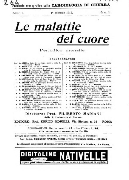 Malattie del cuore e dei vasi periodico mensile