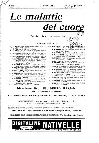 Malattie del cuore e dei vasi periodico mensile